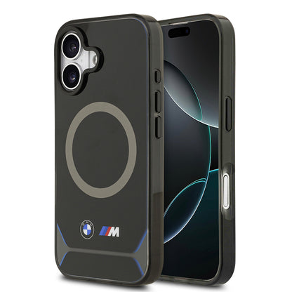 iPhone 17 Kılıf BMW Orijinal Lisanslı M-safe Şarj Özellikli Metal Buton Tasarımlı IML Baskılı M Dizayn Kılıf