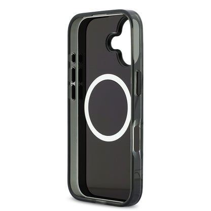 iPhone 17 Kılıf BMW Orijinal Lisanslı M-safe Şarj Özellikli Metal Kamera Butonlu Yatay Şeritli M Dizayn Kılıf