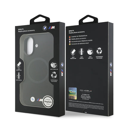 iPhone 17 Kılıf BMW Orijinal Lisanslı M-safe Şarj Özellikli Metal Logolu Delikli M Dizayn Deri Kılıf