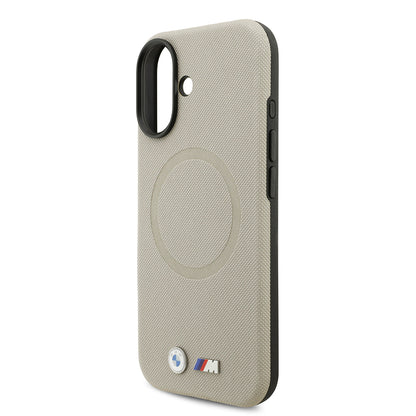 iPhone 17 Kılıf BMW Orijinal Lisanslı M-safe Şarj Özellikli Metal Logolu Delikli M Dizayn Deri Kılıf