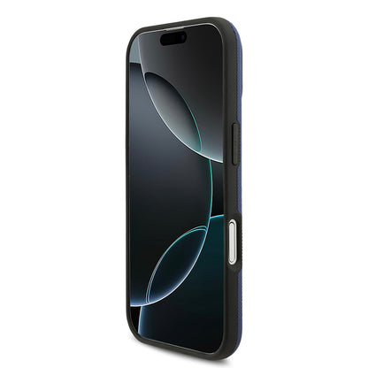 iPhone 17 Kılıf BMW Orijinal Lisanslı M-safe Şarj Özellikli Metal Logolu Delikli M Dizayn Deri Kılıf