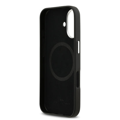 iPhone 17 Kılıf BMW Orijinal Lisanslı M-safe Şarj Özellikli Metal Logolu Tam Kaplama Deri Kılıf
