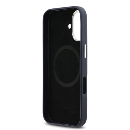 iPhone 17 Kılıf BMW Orijinal Lisanslı M-safe Şarj Özellikli Metal Logolu Tam Kaplama Deri Kılıf