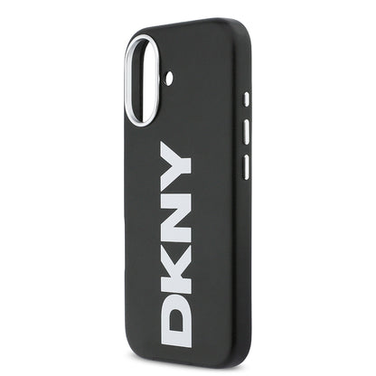 iPhone 17 Kılıf DKNY Orijinal Lisanslı M-safe Şarj Özellikli PU Büyük Dikey Logolu Kılıf