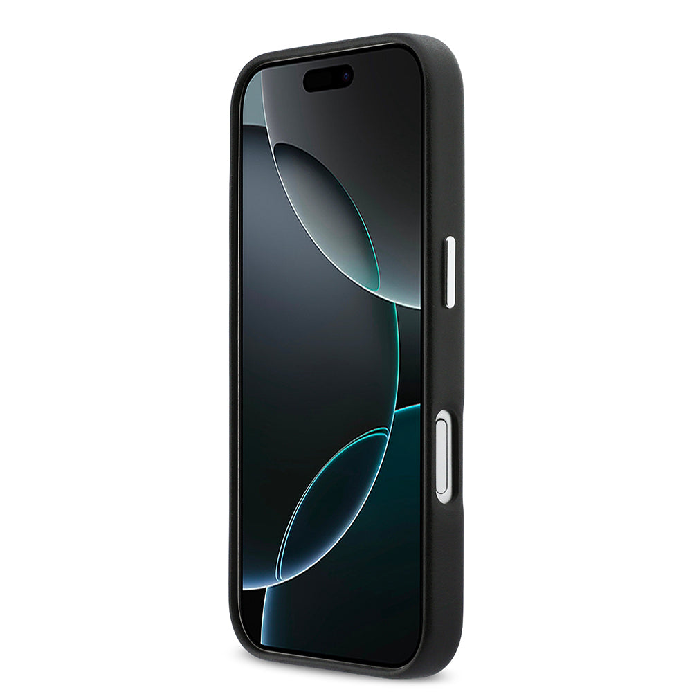iPhone 17 Kılıf DKNY Orjinal Lisanslı M-safe Şarj Özellikli PU Büyük Dikey Logolu Kılıf