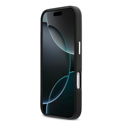 iPhone 17 Kılıf DKNY Orjinal Lisanslı M-safe Şarj Özellikli PU Büyük Dikey Logolu Kılıf
