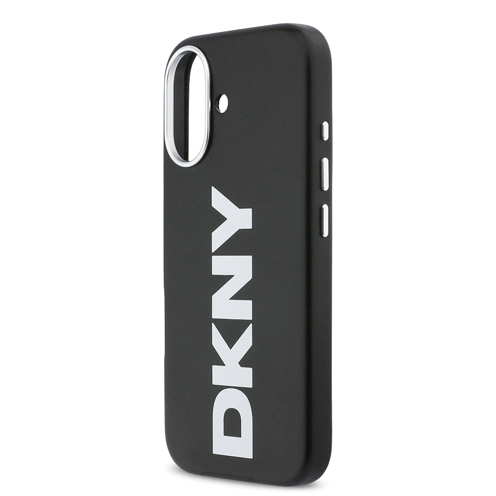 iPhone 17 Kılıf DKNY Orjinal Lisanslı M-safe Şarj Özellikli PU Büyük Dikey Logolu Kılıf