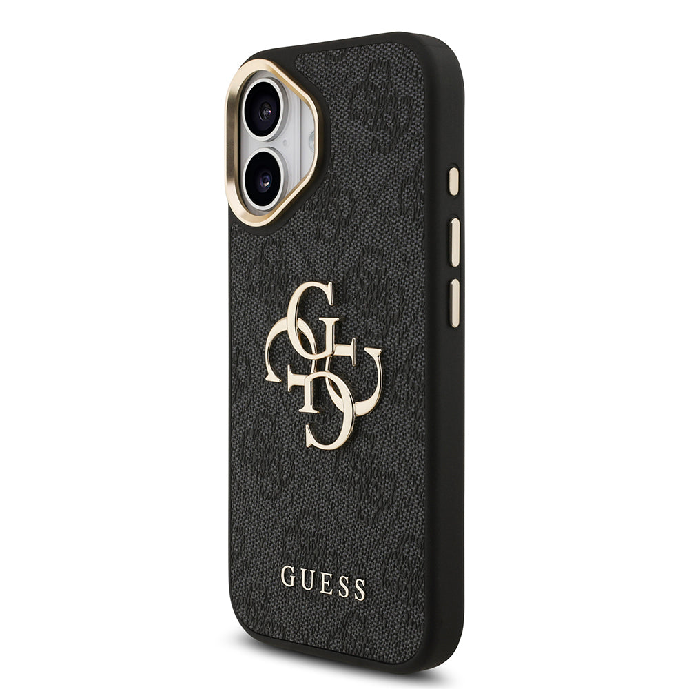 iPhone 17 Kılıf Guess Orijinal Lisanslı 4G Büyük Metal Logolu Kalın Askılı Kılıf