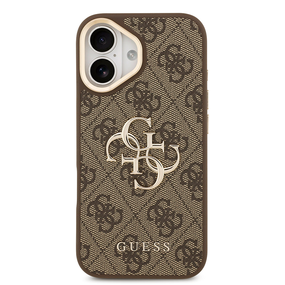 iPhone 17 Kılıf Guess Orijinal Lisanslı 4G Büyük Metal Logolu Kalın Askılı Kılıf