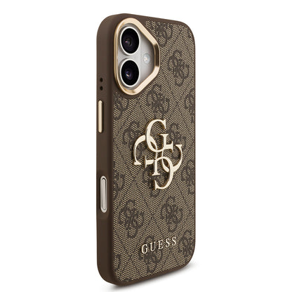 iPhone 17 Kılıf Guess Orijinal Lisanslı 4G Büyük Metal Logolu Kalın Askılı Kılıf