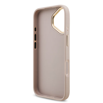 iPhone 17 Kılıf Guess Orijinal Lisanslı 4G Büyük Metal Logolu Kalın Askılı Kılıf