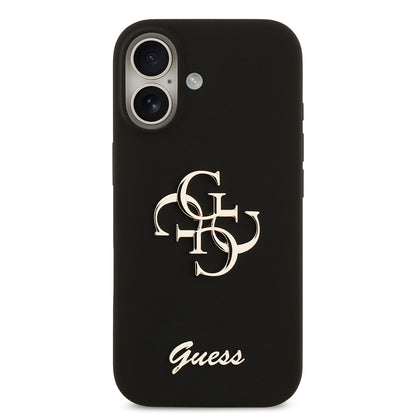 iPhone 17 Kılıf Guess Orijinal Lisanslı Grained Yazı Logolu Kılıf