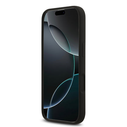 iPhone 17 Kılıf Guess Orijinal Lisanslı Grained Yazı Logolu Kılıf