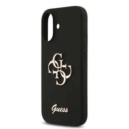 iPhone 17 Kılıf Guess Orijinal Lisanslı Grained Yazı Logolu Kılıf