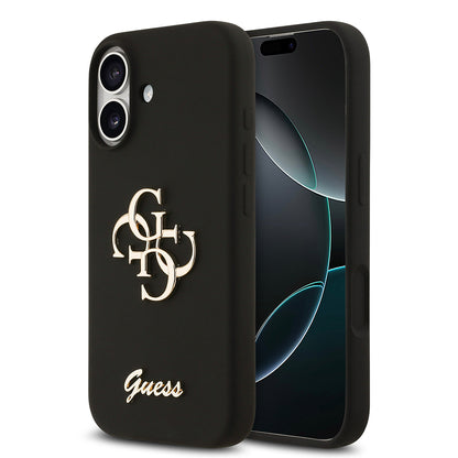 iPhone 17 Kılıf Guess Orijinal Lisanslı Grained Yazı Logolu Kılıf