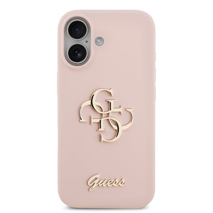 iPhone 17 Kılıf Guess Orijinal Lisanslı Grained Yazı Logolu Kılıf