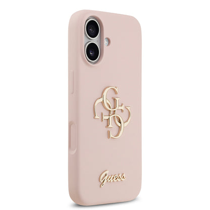 iPhone 17 Kılıf Guess Orijinal Lisanslı Grained Yazı Logolu Kılıf
