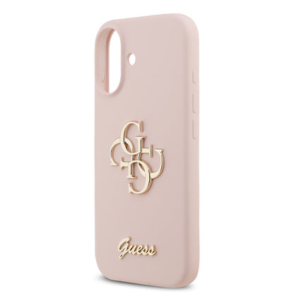 iPhone 17 Kılıf Guess Orijinal Lisanslı Grained Yazı Logolu Kılıf