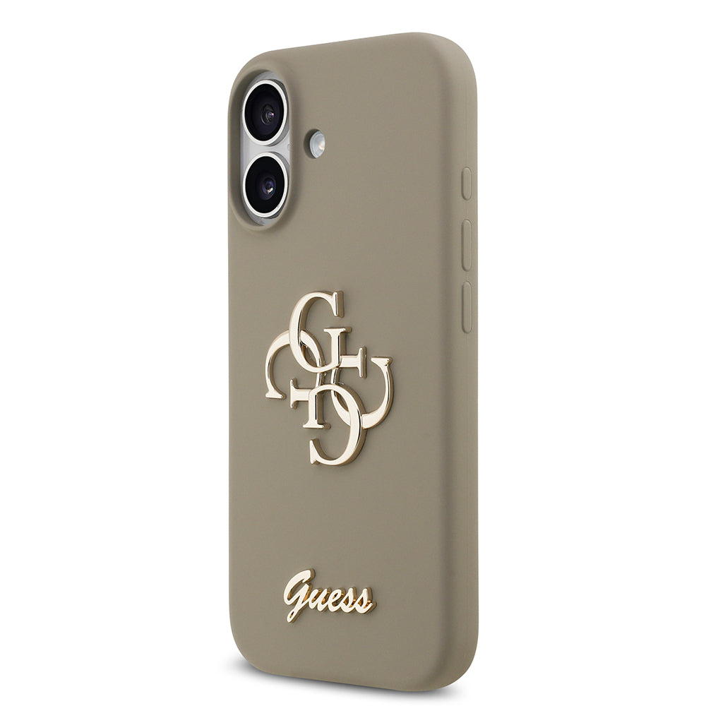 iPhone 17 Kılıf Guess Orijinal Lisanslı Grained Yazı Logolu Kılıf