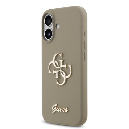 iPhone 17 Kılıf Guess Orijinal Lisanslı Grained Yazı Logolu Kılıf