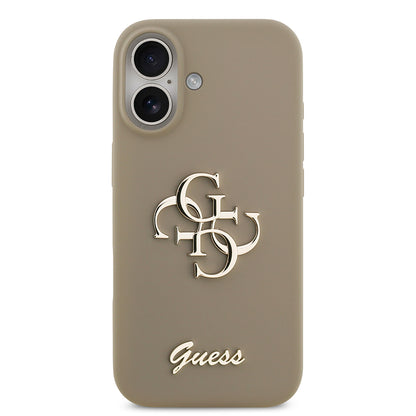 iPhone 17 Kılıf Guess Orijinal Lisanslı Grained Yazı Logolu Kılıf