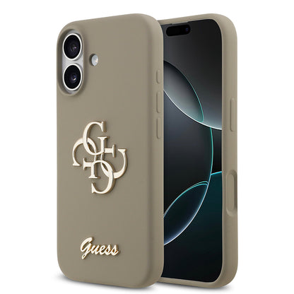 iPhone 17 Kılıf Guess Orijinal Lisanslı Grained Yazı Logolu Kılıf