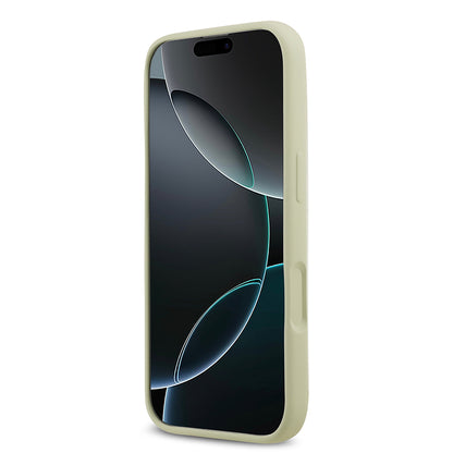 iPhone 17 Kılıf Guess Orijinal Lisanslı Grained Yazı Logolu Kılıf