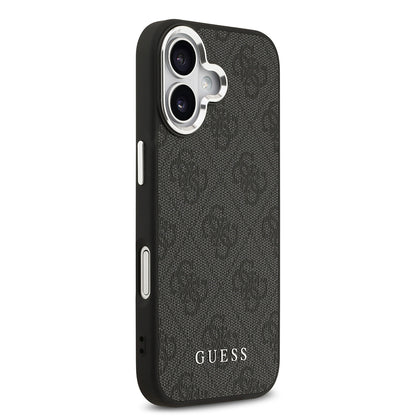 iPhone 17 Kılıf Guess Orijinal Lisanslı M-safe Şarj Özellikli 4G Klasik Yazı Logolu Kılıf