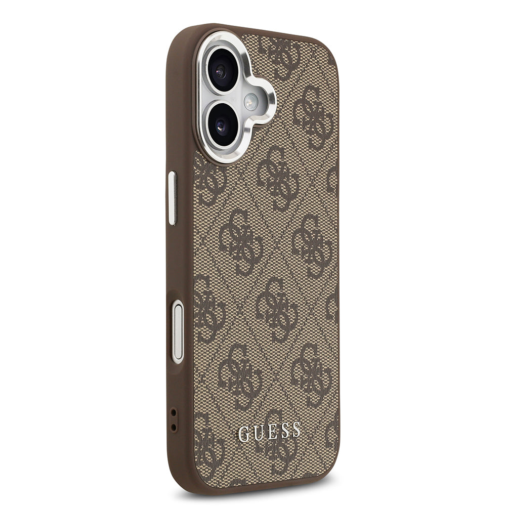 iPhone 17 Kılıf Guess Orijinal Lisanslı M-safe Şarj Özellikli 4G Klasik Yazı Logolu Kılıf