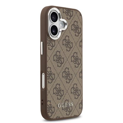 iPhone 17 Kılıf Guess Orijinal Lisanslı M-safe Şarj Özellikli 4G Klasik Yazı Logolu Kılıf