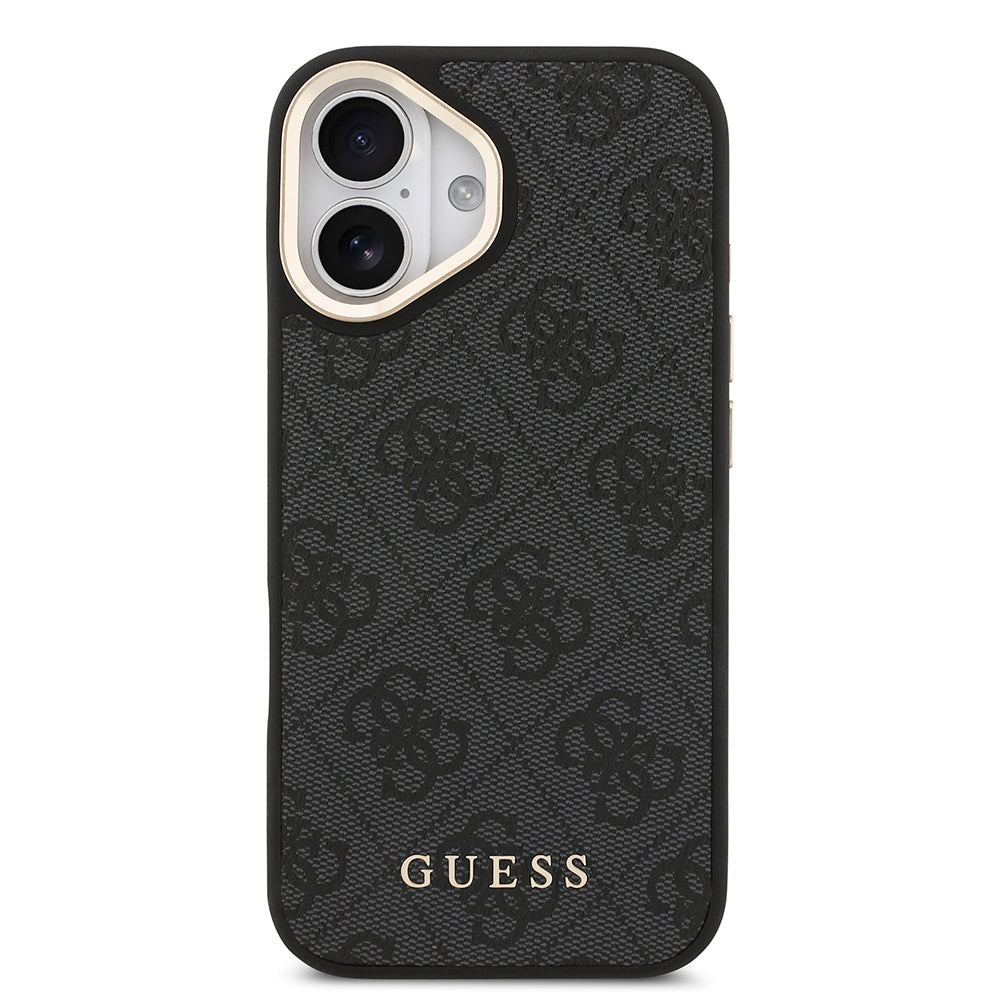 iPhone 17 Kılıf Guess Orijinal Lisanslı M-safe Şarj Özellikli Askılı ve 4G Logo Kartlıklı Kılıf