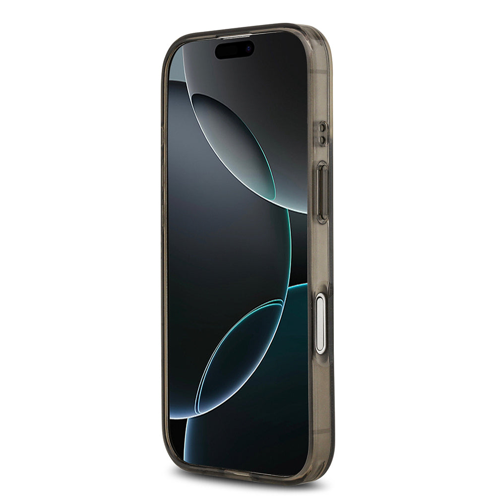 iPhone 17 Kılıf Guess Orijinal Lisanslı M-safe Şarj Özellikli IML Peony ve 4G Desenli Klasik Logolu Kılıf