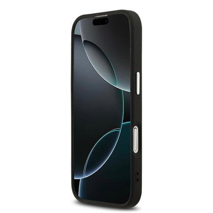 iPhone 17 Kılıf Guess Orijinal Lisanslı M-safe Şarj Özellikli Klasik Yazı Logolu PU Deri Kılıf