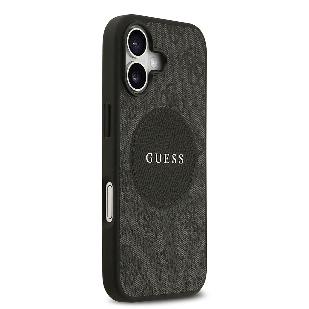 iPhone 17 Kılıf Guess Orijinal Lisanslı M-safe Şarj Özellikli Yazı Logolu Circle Classic Kılıf