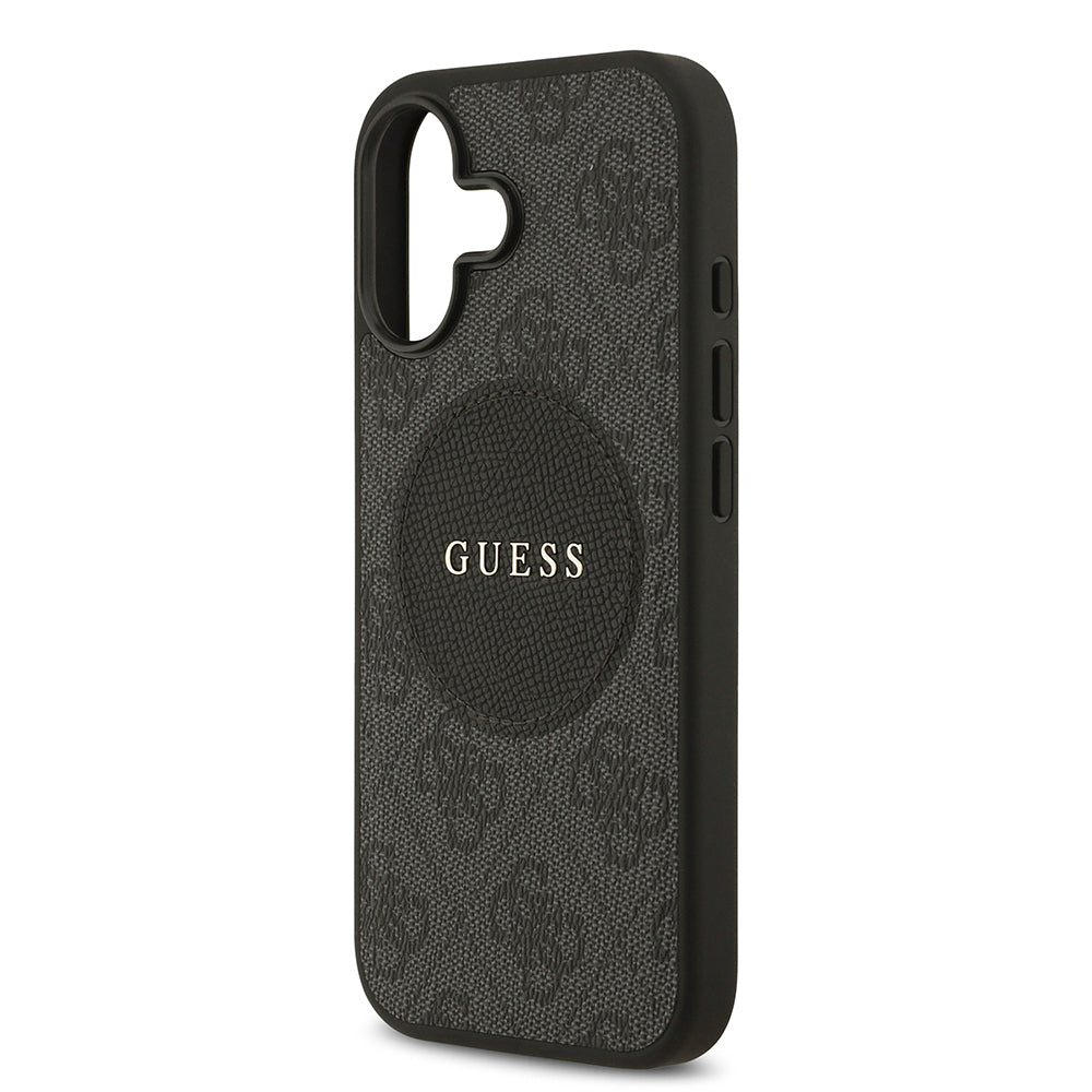 iPhone 17 Kılıf Guess Orijinal Lisanslı M-safe Şarj Özellikli Yazı Logolu Circle Classic Kılıf