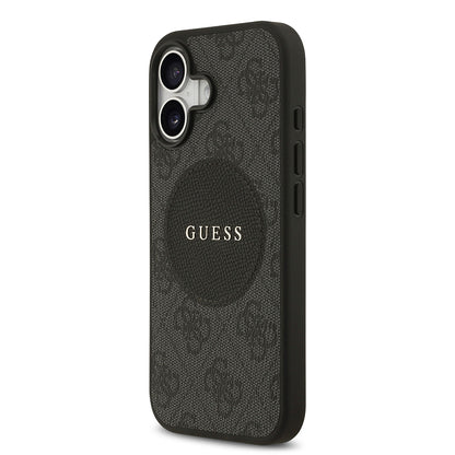 iPhone 17 Kılıf Guess Orijinal Lisanslı M-safe Şarj Özellikli Yazı Logolu Circle Classic Kılıf
