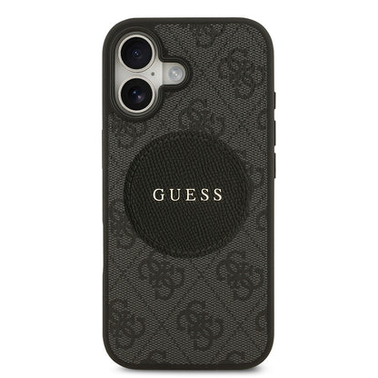 iPhone 17 Kılıf Guess Orijinal Lisanslı M-safe Şarj Özellikli Yazı Logolu Circle Classic Kılıf