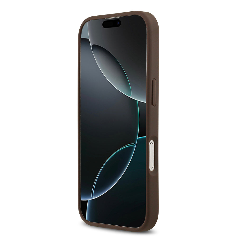 iPhone 17 Kılıf Guess Orijinal Lisanslı M-safe Şarj Özellikli Yazı Logolu Circle Classic Kılıf