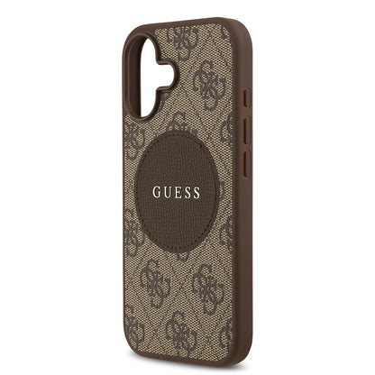 iPhone 17 Kılıf Guess Orijinal Lisanslı M-safe Şarj Özellikli Yazı Logolu Circle Classic Kılıf