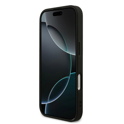 iPhone 17 Kılıf Guess Orijinal Lisanslı M-safe Şarj Özellikli Yazı Logolu PU Deri Kılıf