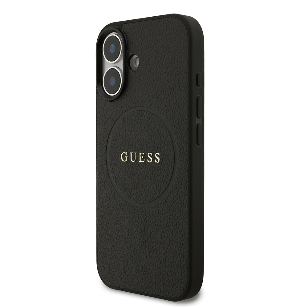 iPhone 17 Kılıf Guess Orijinal Lisanslı M-safe Şarj Özellikli Yazı Logolu PU Deri Kılıf