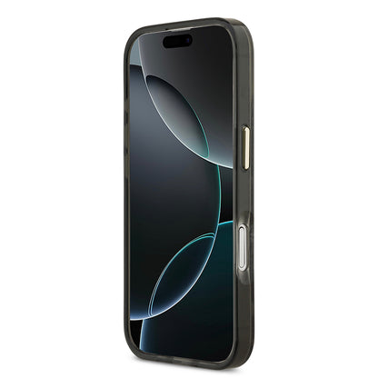 iPhone 17 Kılıf Guess Orijinal Lisanslı M-safe Şarj Özellikli Yazı Logolu Python Desenli Kılıf