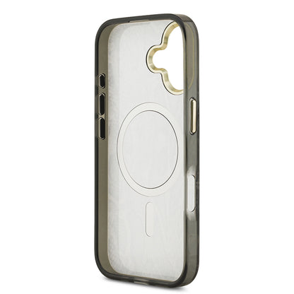 iPhone 17 Kılıf Guess Orijinal Lisanslı M-safe Şarj Özellikli Yazı Logolu Python Desenli Kılıf