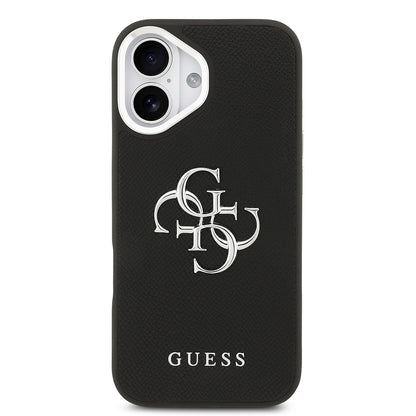 iPhone 17 Kılıf Guess Orijinal Lisanslı PU Deri 4G Büyük Metal Logo Dizaynlı Kılıf