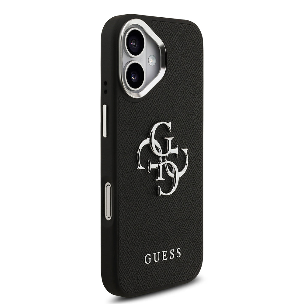 iPhone 17 Kılıf Guess Orijinal Lisanslı PU Deri 4G Büyük Metal Logo Dizaynlı Kılıf