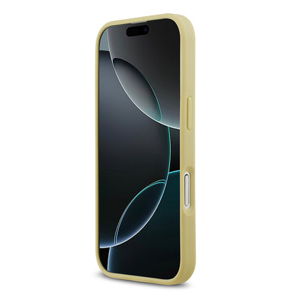 iPhone 17 Kılıf Guess Orijinal Lisanslı Taşlı Arka Yüzey Üçgen Logolu Kılıf