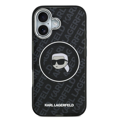 iPhone 17 Kılıf Karl Lagerfeld Orijinal Lisanslı IML Baskılı KL Heads Kılıf