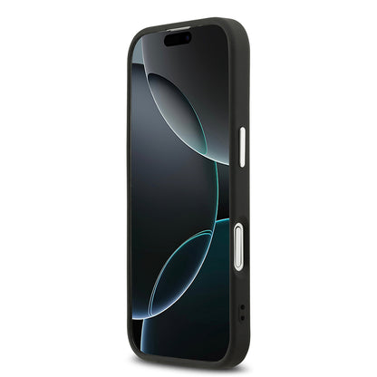 iPhone 17 Kılıf Karl Lagerfeld Orijinal Lisanslı M-safe Şarj Özellikli Delikli Tasarım Metal Logolu PU Deri Kılıf