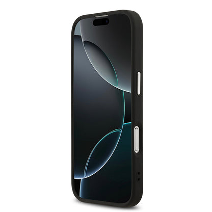 iPhone 17 Kılıf Karl Lagerfeld Orijinal Lisanslı M-safe Şarj Özellikli Metal Kamera ve Buton Tasarımlı Karl PU Deri Kılıf