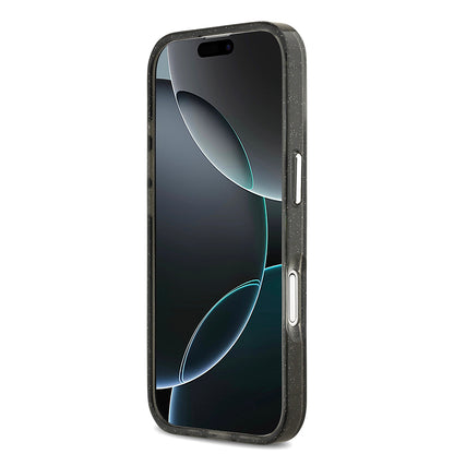 iPhone 17 Kılıf Karl Lagerfeld Orijinal Lisanslı Parlayan Simli Karl & Choupette Heads Kılıf